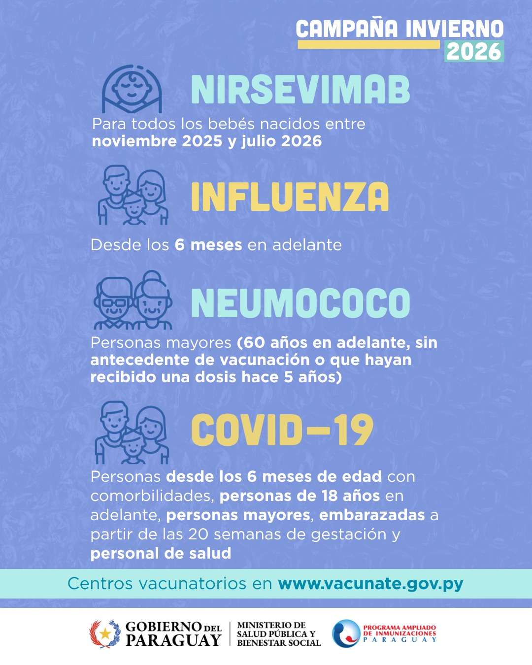 Campaña Invierno: vacunas disponibles son la mejor protección contra virus respiratorios